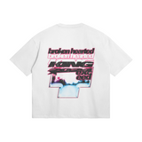 Broken Hearted King Graphic Tee White